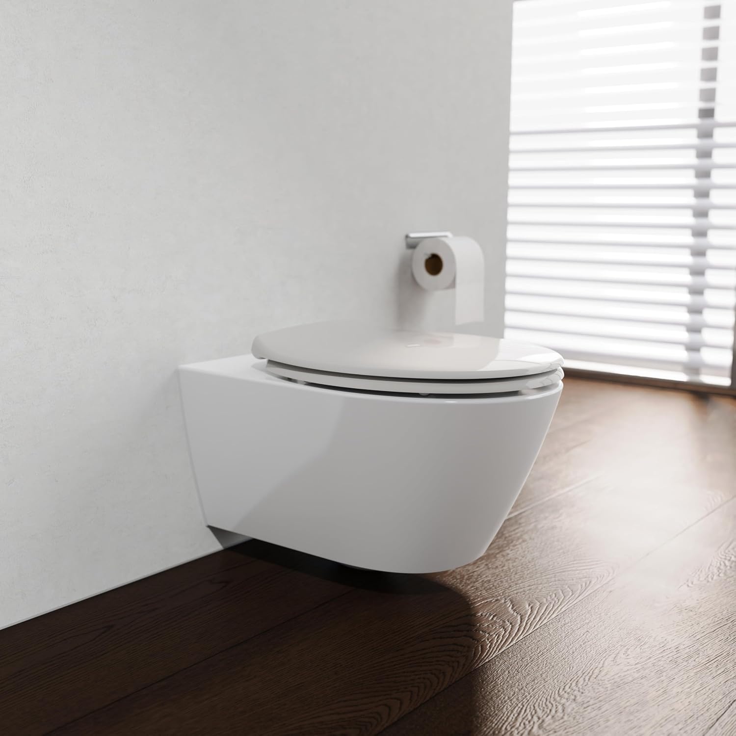 WC-Sitz mit Absenkautomatik Duroplast Weiß - 30% Rabatt