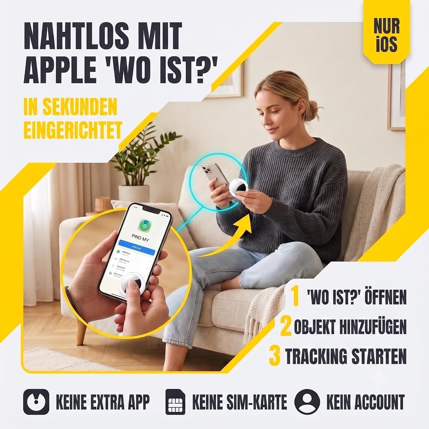 Bluetooth Smart Key-Finder Tracker 4er-Set Wit S - 30% Rabatt