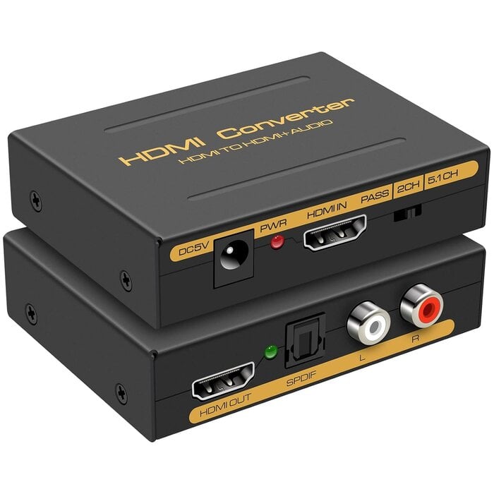 HDMI Audio Extractor 4K 30Hz - Schwarz - 30% Rabatt