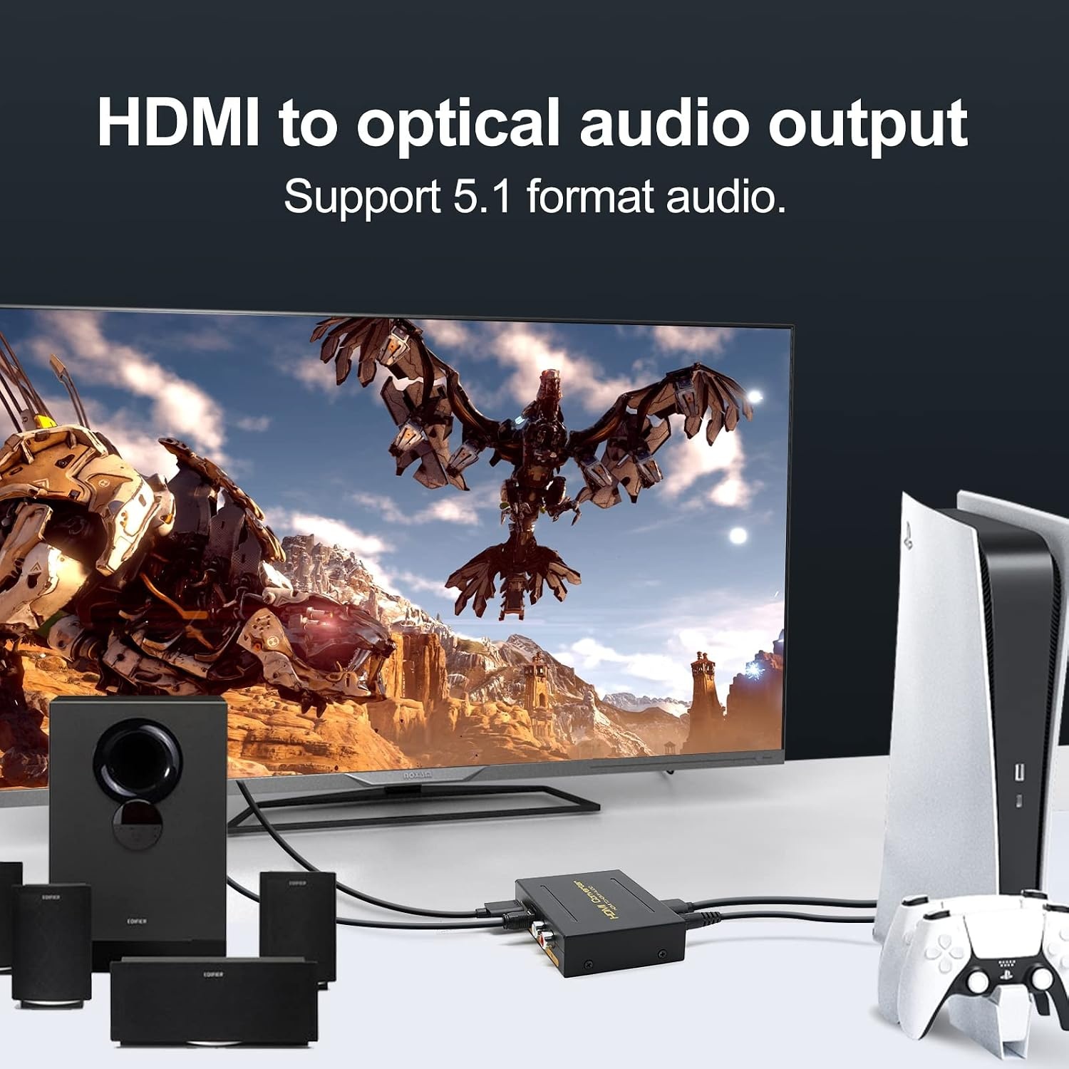 HDMI Audio Extractor 4K 30Hz - Schwarz - 30% Rabatt