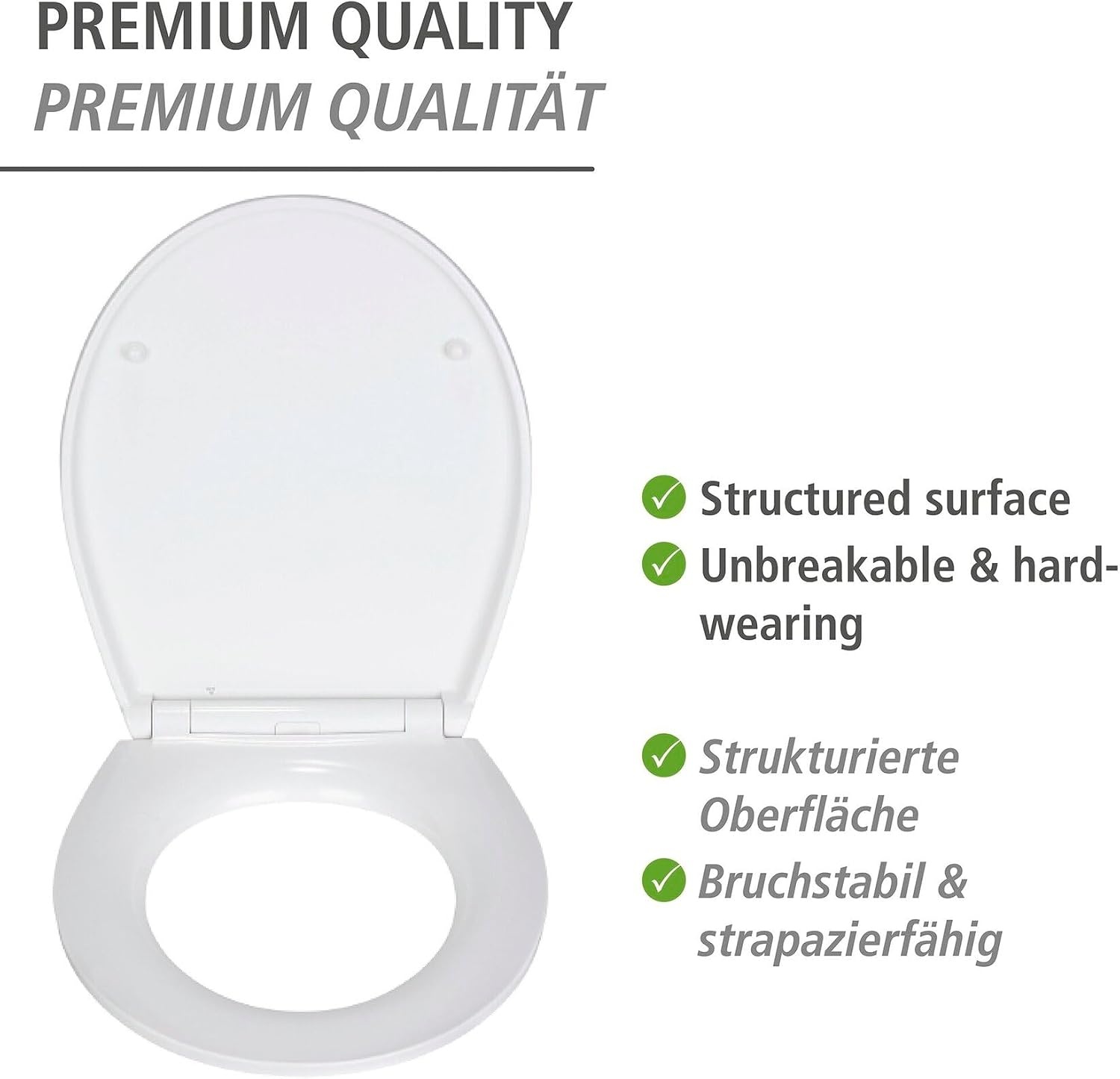 WC-Sitz Duroplast Hellblau mit Goldakzenten - 32% Rabatt