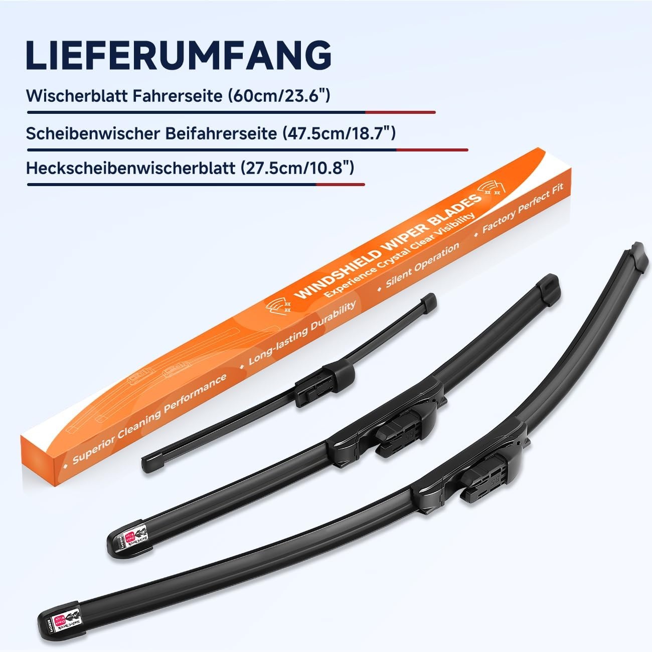 Scheibenwischer Set Skoda Yeti 2009-2017 - 3-teilig - 30% Rabatt