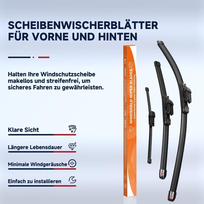Scheibenwischer Set Skoda Yeti 2009-2017 - 3-teilig - 30% Rabatt