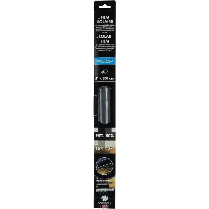 Autosonnenschutzfolie 51x300cm Anthrazit 65% Tönung - 29% Rabatt