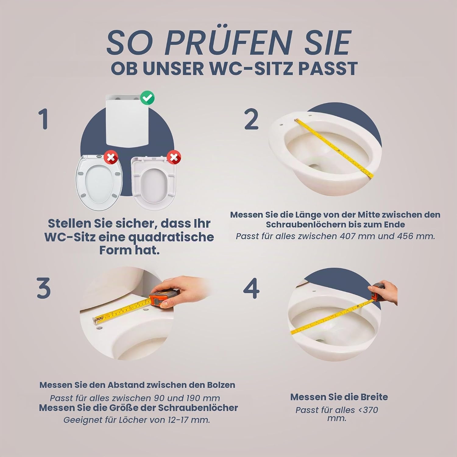 Quadratischer WC-Sitz mit Absenkautomatik - 31% Rabatt
