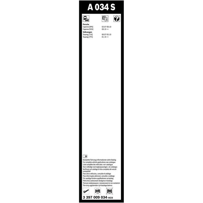 Scheibenwischer-Set A034S 650/650mm - 31% Rabatt für Cayenne & Touareg