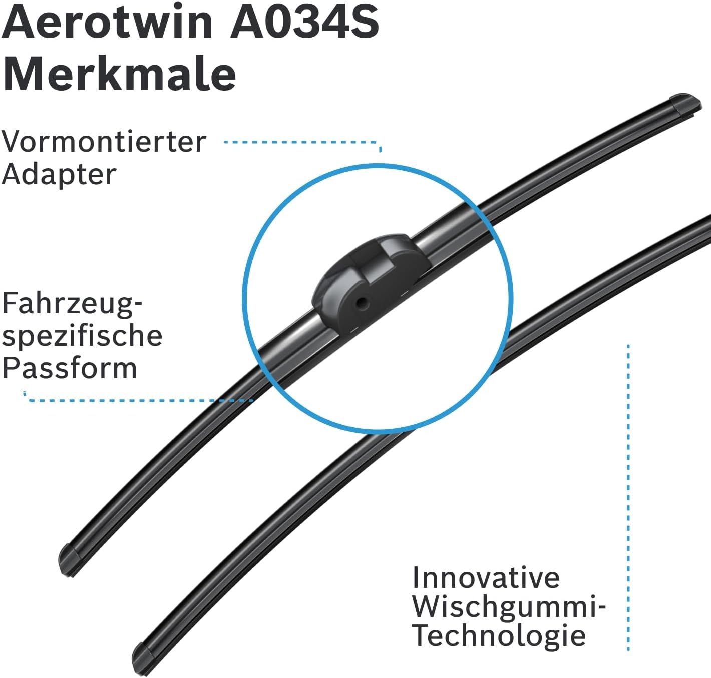 Scheibenwischer-Set A034S 650/650mm - 31% Rabatt für Cayenne & Touareg