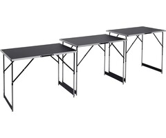 3-tlg. Multifunktionstisch 300x60cm, 4-fach höhenverstellbar - 40% Rabatt