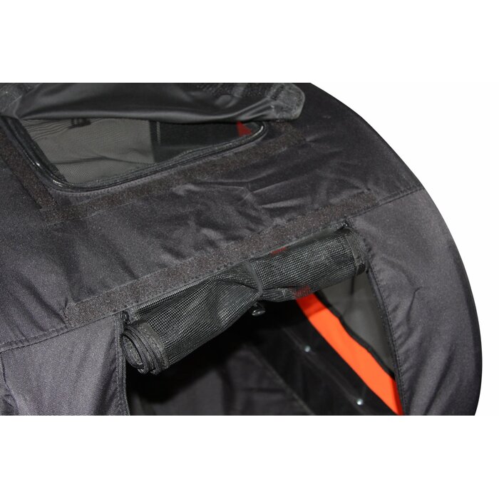 Hundeanhänger für Fahrräder - Faltbar - Orange/Schwarz - 34% Rabatt