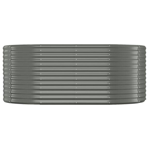 Großes Hochbeet aus Stahl 175x100x68 cm, Grau - 33% Rabatt
