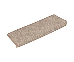 Vidaxl 15-tlg. Treppenmatten Set 65x21x4 cm, hellbraun - 41% Rabatt