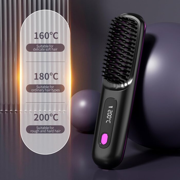 Kabelloses Mini-Glätteisen Schwarz - 31% Rabatt - Tragbar & Kompakt