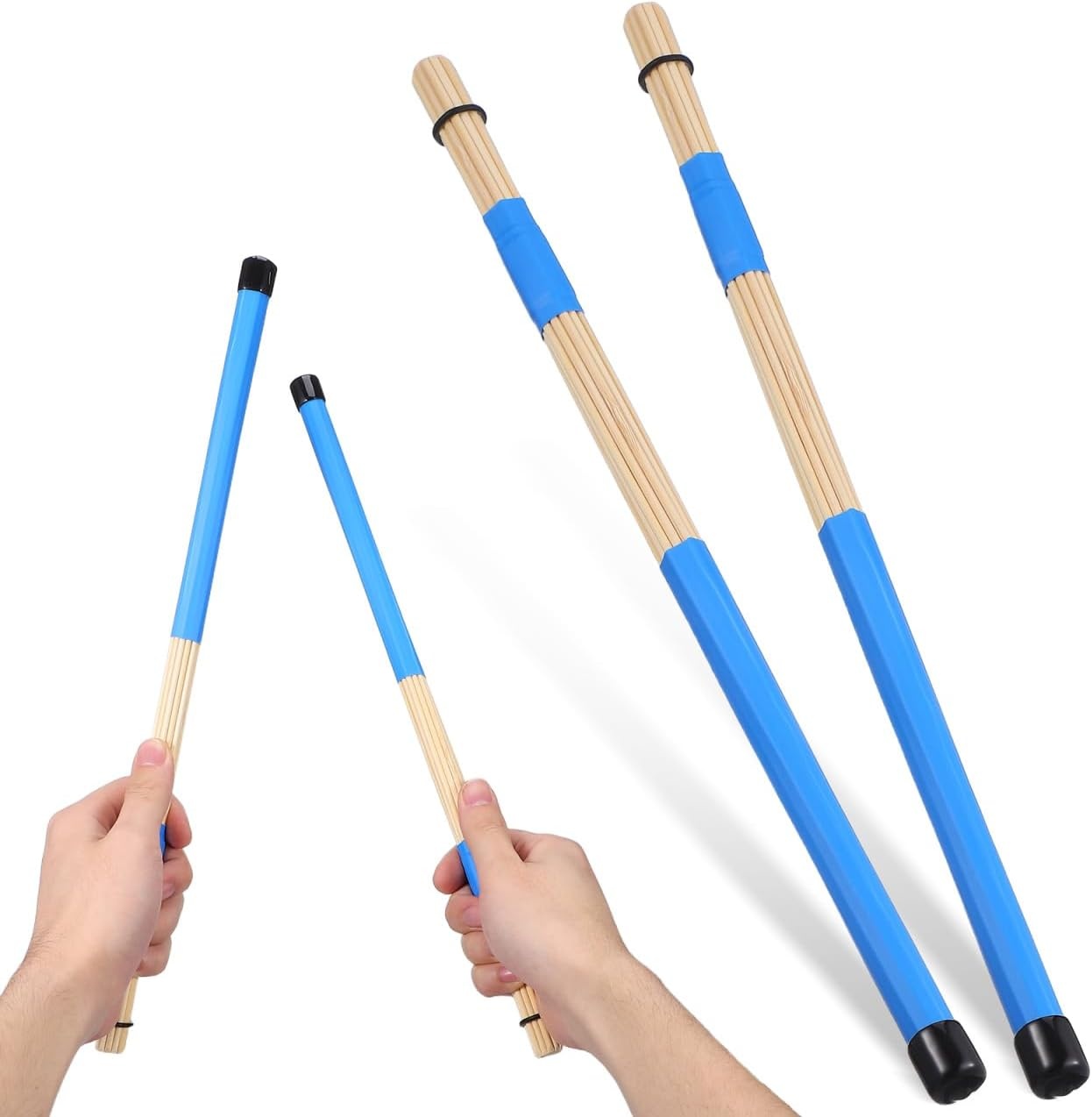 Bambus Schlagzeugsticks 40 cm Blau - 29% Rabatt