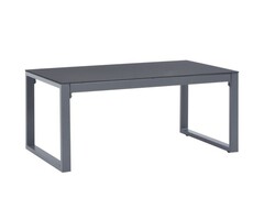 Vidaxl Couchtisch 90x50x40 cm Aluminium & Glas - 41% Rabatt