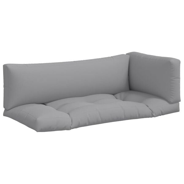 3-tlg. Palettenkissen-Set Grau - 34% Rabatt auf Retourenware