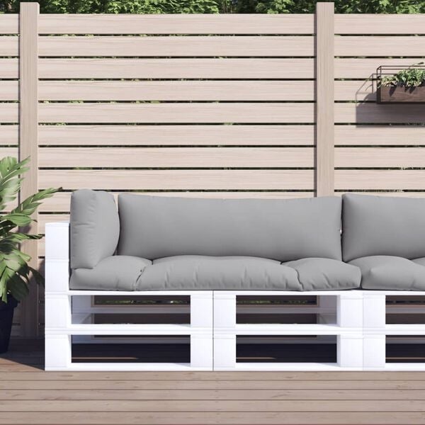 3-tlg. Palettenkissen-Set Grau - 34% Rabatt auf Retourenware