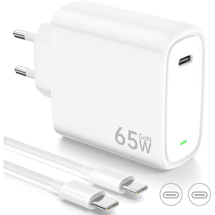 65W USB-C Schnellladegerät inkl. 2m Kabel - 29% Rabatt