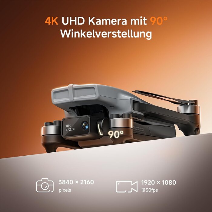 Drohne mit 4K Kamera & GPS - 34% Rabatt auf ungenutztes Auspack-Modell