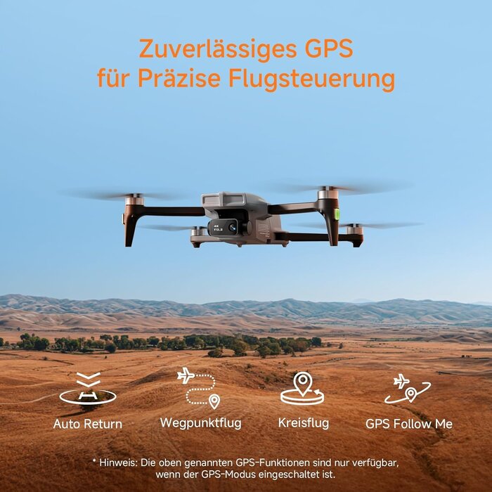 Drohne mit 4K Kamera & GPS - 34% Rabatt auf ungenutztes Auspack-Modell