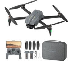 4K GPS-Drohne mit 50 Min. Flugzeit - Grau - 46% Rabatt