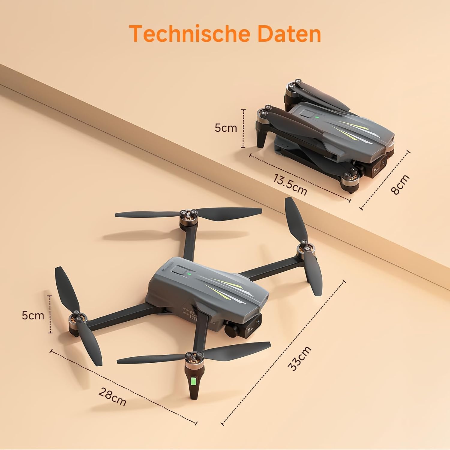 GPS-Drohne 4K-Kamera | 50 Min Flugzeit | 29% Rabatt
