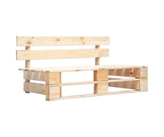 Vidaxl Palettenbank aus Kiefernholz 110x65x55 cm - Natur - 40% Rabatt