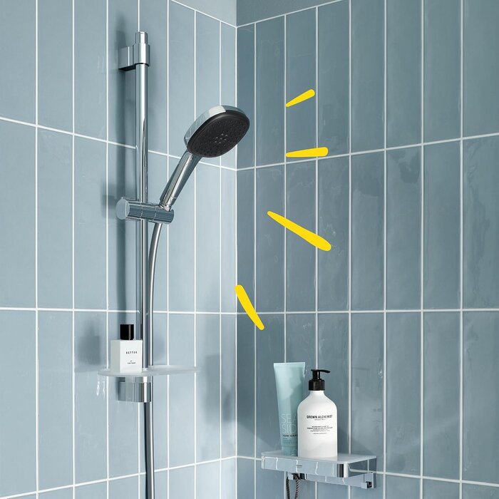 Vitalio 110 Duschstangenset, Chrom, M, 33% Rabatt