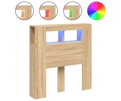 Vidaxl Bettkopfteil LED Sonoma-Eiche 100x103,5 cm - 40% Rabatt