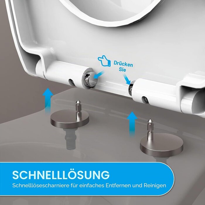 WC-Sitz O-Form, weiß, S, mit Absenkautomatik - 31% Rabatt