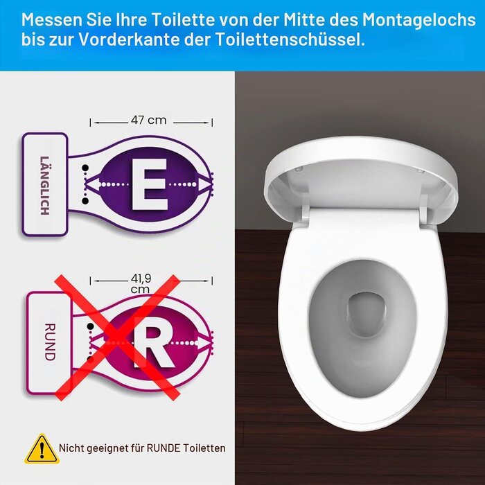 WC-Sitz O-Form, weiß, S, mit Absenkautomatik - 31% Rabatt