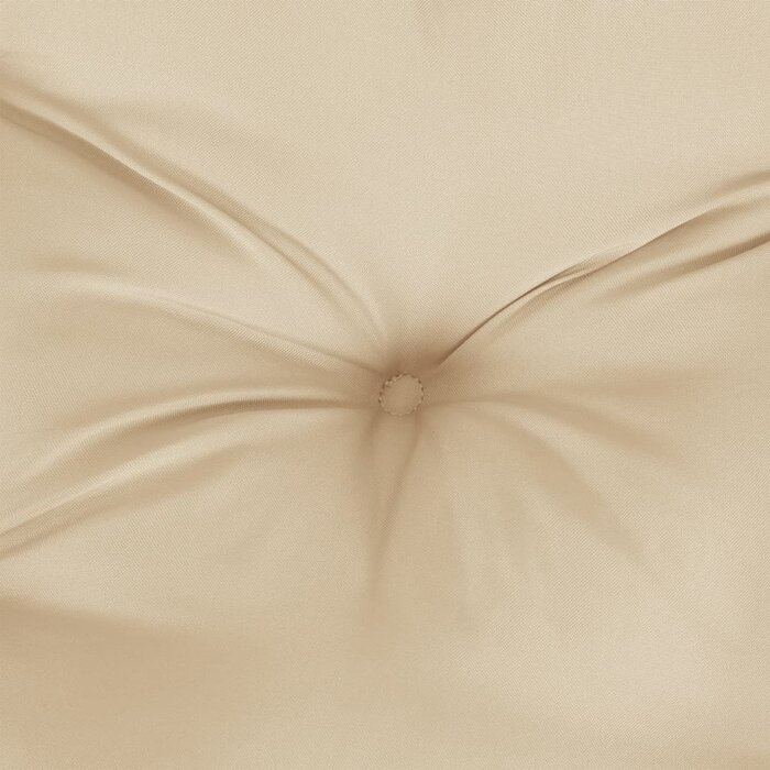 Rundes Sitzkissen Ø 100x11 cm, Oxford-Gewebe, Beige - 33% Rabatt