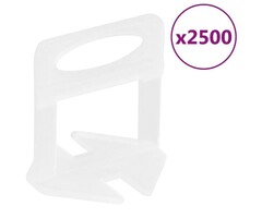 Vidaxl Fliesen-Nivellierclips 2500 Stk. 2 mm - 40% Rabatt