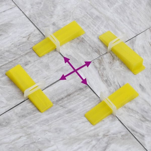 2500x Fliesen-Nivellierclips 2 mm - 34% Rabatt auf Verlegehilfe