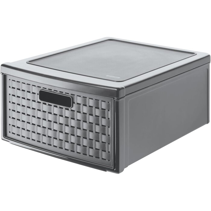 Aufbewahrungsbox Zwart M, 19,2L, Rattan-Optik, 30% Rabatt