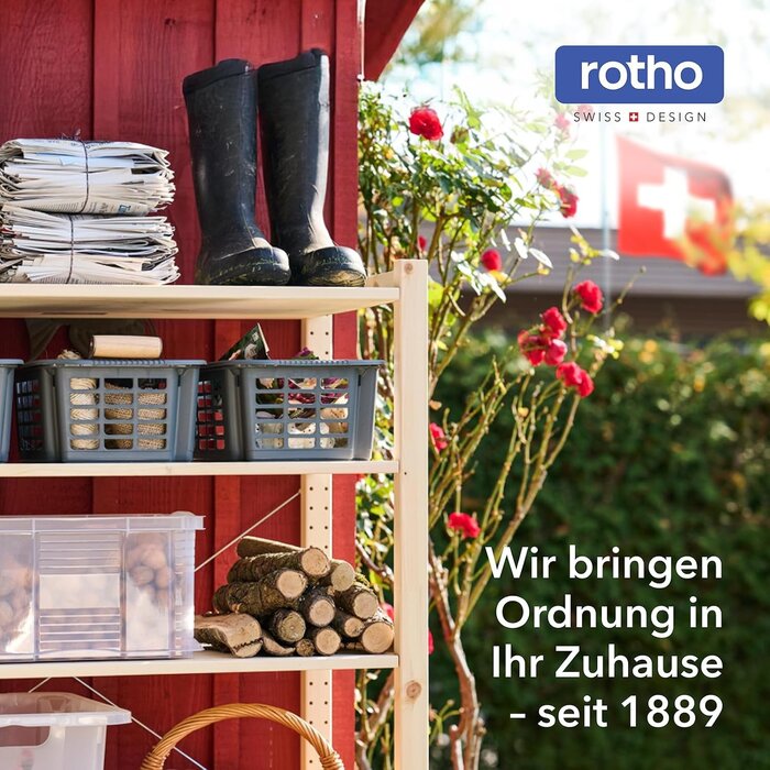 Aufbewahrungsbox Zwart M, 19,2L, Rattan-Optik, 30% Rabatt