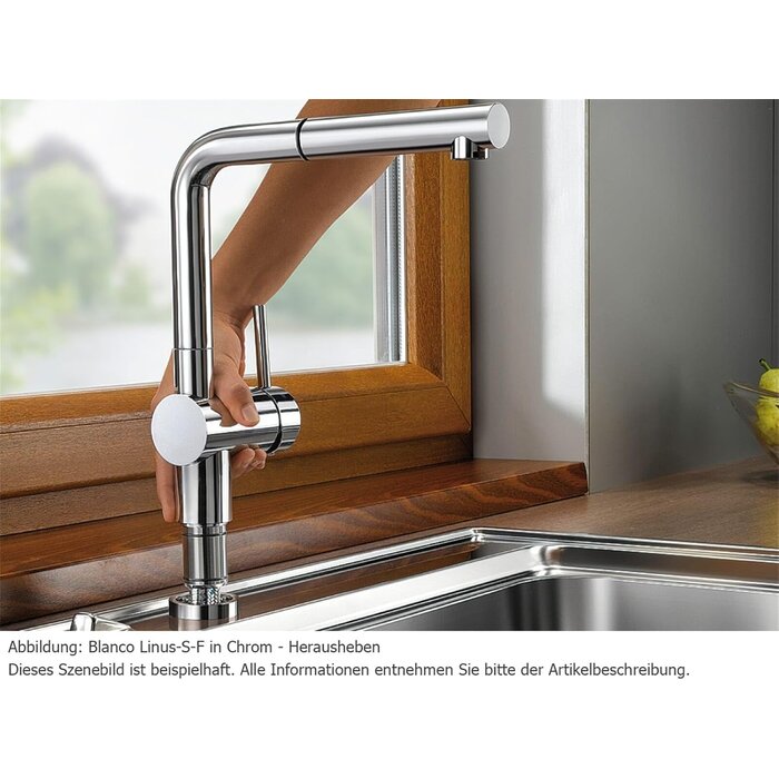 Küchenarmatur LINUS-S-F Chrom Größe M - 35% Rabatt