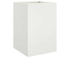 Vidaxl Design-Pflanzkübel aus Stahl 52x48x75 cm, Weiß - 40% Rabatt