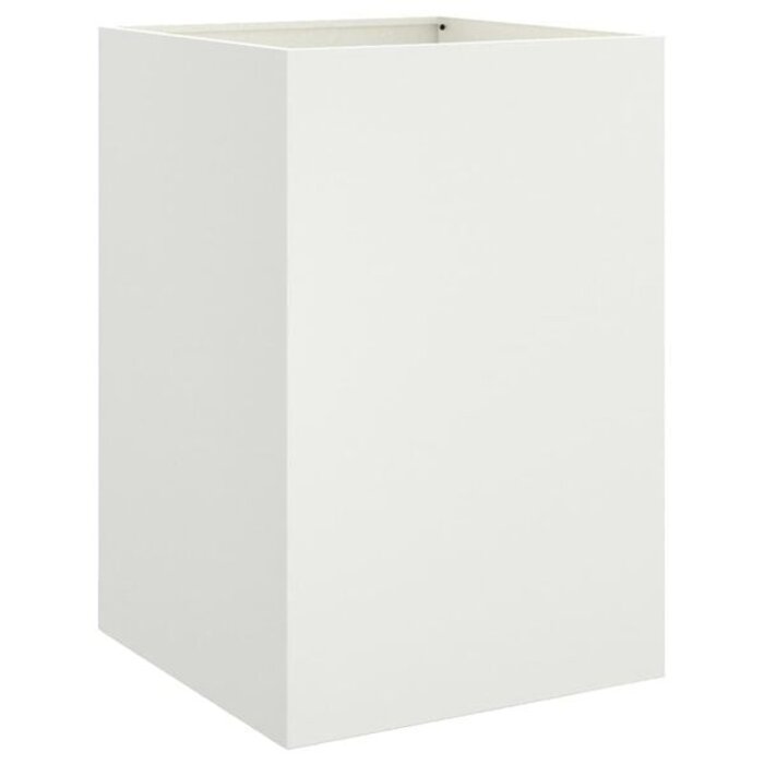 Stahl-Pflanzkübel 52x48x75 cm, Weiß - 34% Rabatt