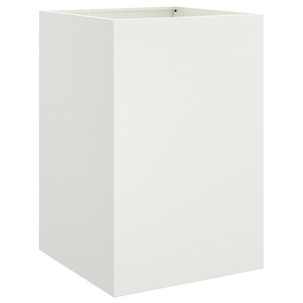 Stahl-Pflanzkübel 52x48x75 cm, Weiß - 34% Rabatt