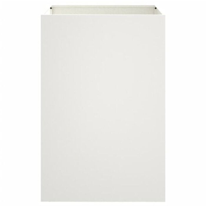 Stahl-Pflanzkübel 52x48x75 cm, Weiß - 34% Rabatt
