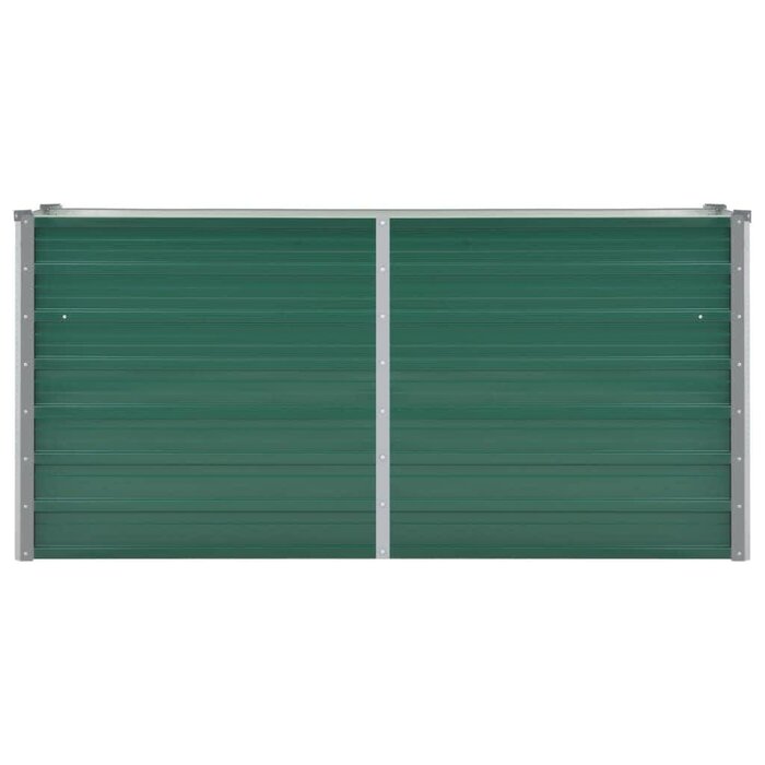 Hochbeet verzinkter Stahl 160x40x77 cm Grün - 33% Rabatt