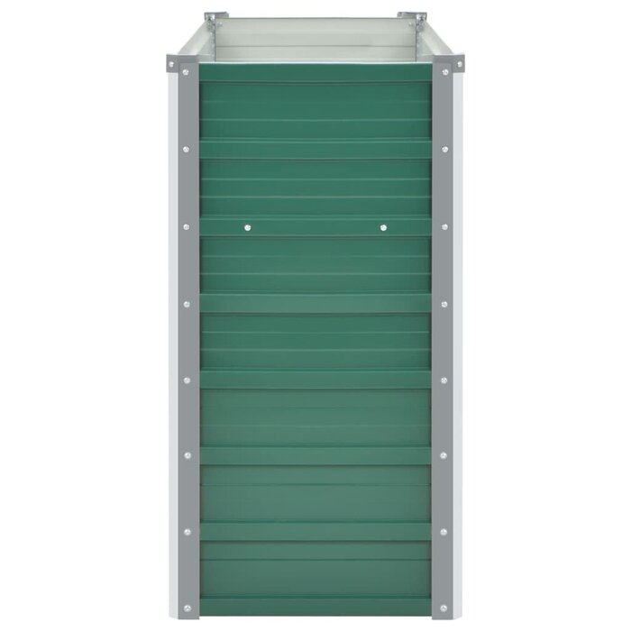 Hochbeet verzinkter Stahl 160x40x77 cm Grün - 33% Rabatt