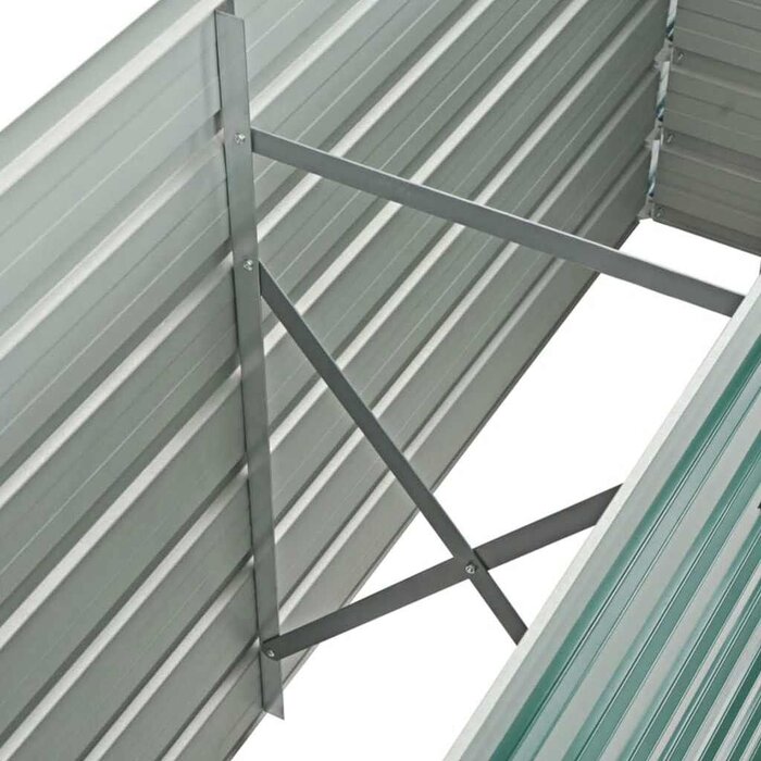Hochbeet verzinkter Stahl 160x40x77 cm Grün - 33% Rabatt