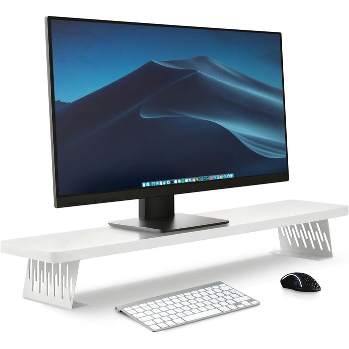 Monitorständer für zwei Bildschirme - 80x23,5 cm - Holz - 32% Rabatt