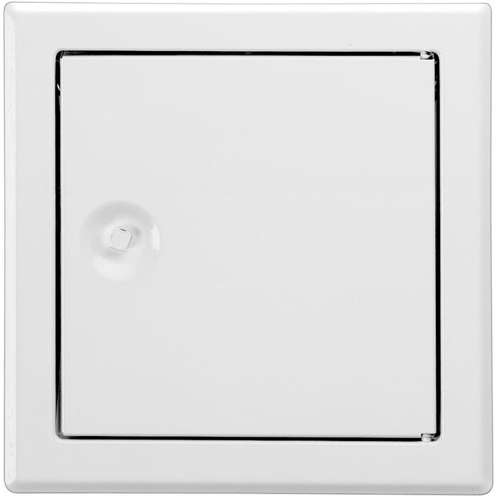 Revisionsklappe 40x40 cm Stahl weiß, Schnappverschluss - 30% Rabatt