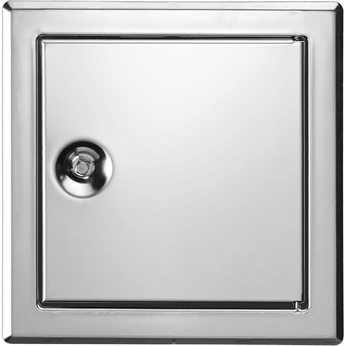 Revisionsklappe 40x40 cm Stahl weiß, Schnappverschluss - 30% Rabatt