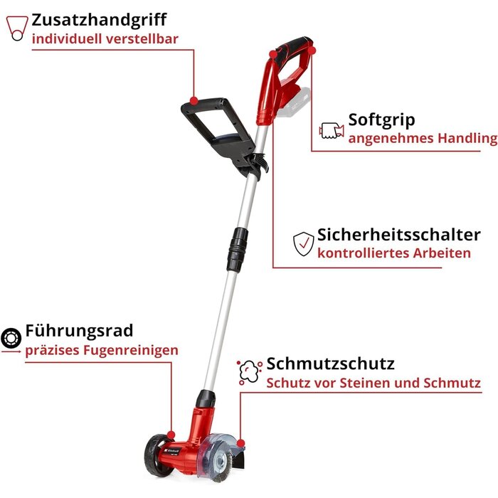 Akku-Fugenreiniger mit Teleskopstiel - 33% Rabatt - Unkrautentfernung
