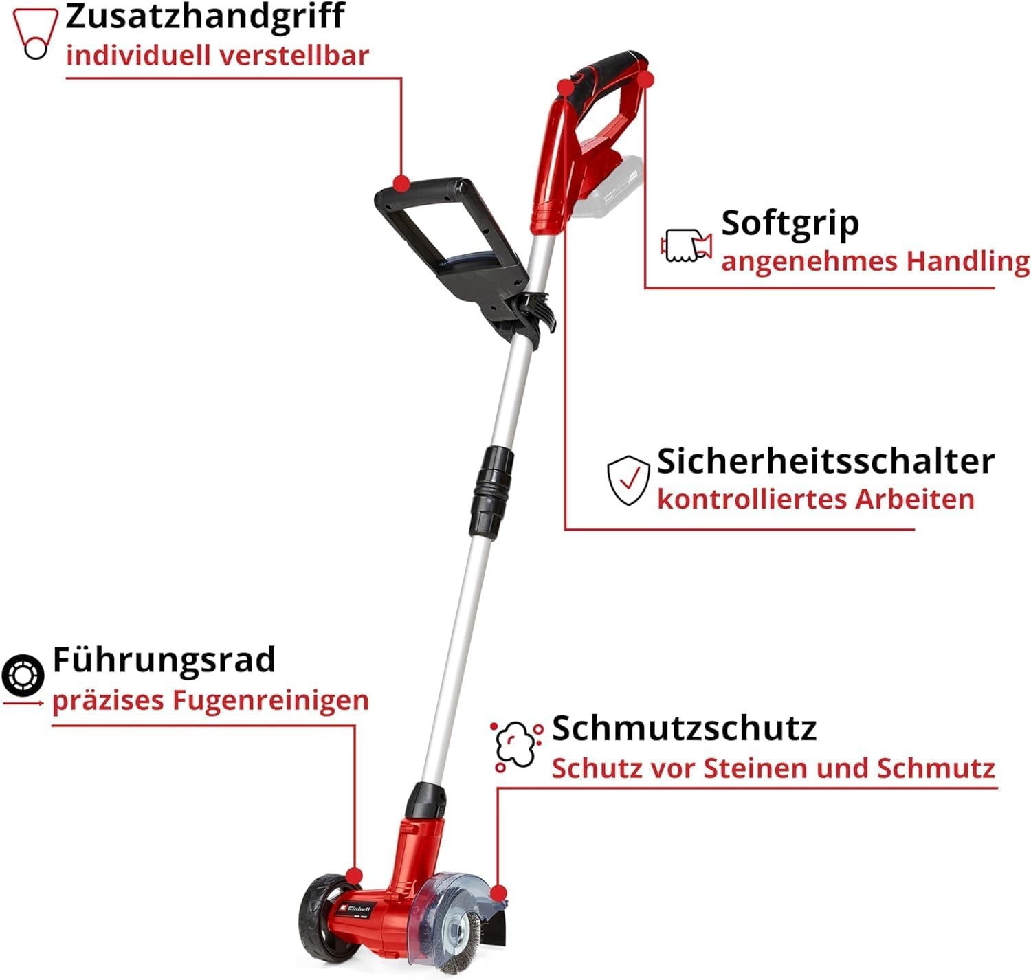 Akku-Fugenreiniger mit Teleskopstiel - 33% Rabatt - Unkrautentfernung