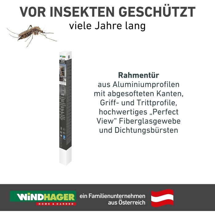 Pendeltür Fliegengitter 100 x 210 cm Anthrazit - 34% Rabatt