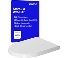 WC-Sitz D-Form, weiß, S, 40% Rabatt - Ausgepackt & Guter Zustand